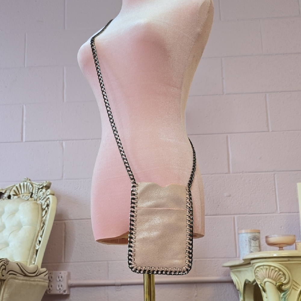 Crossbody Faux Leather Phone Bag from Love Culture Pink